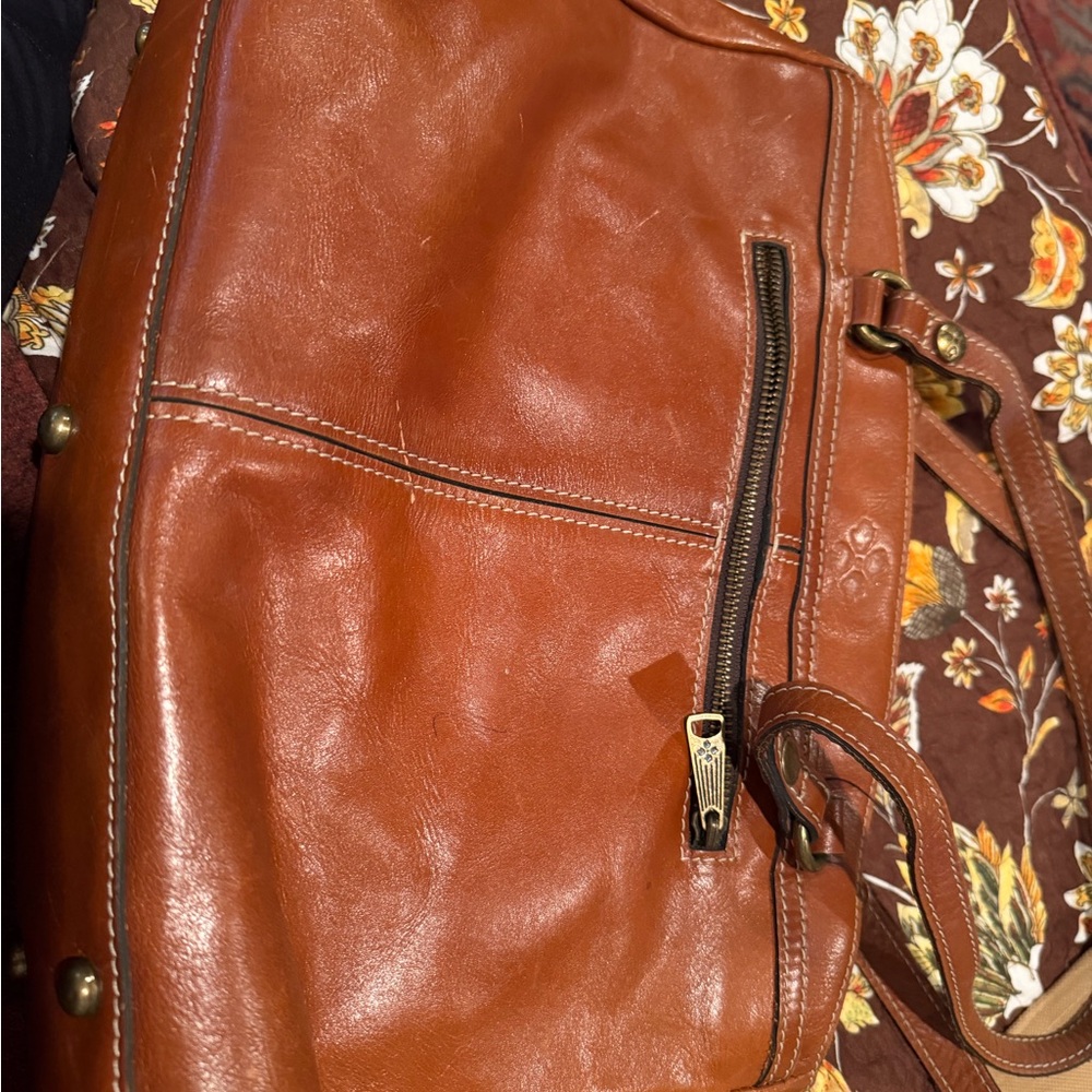 Patricia Nash Tan Leather Tote - Picture 4 of 16
